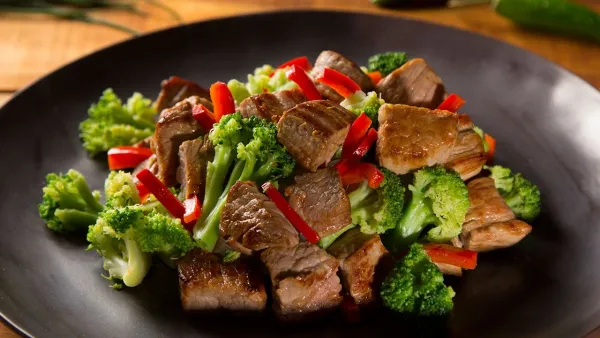 Carne de res con verduras - Recetas de China